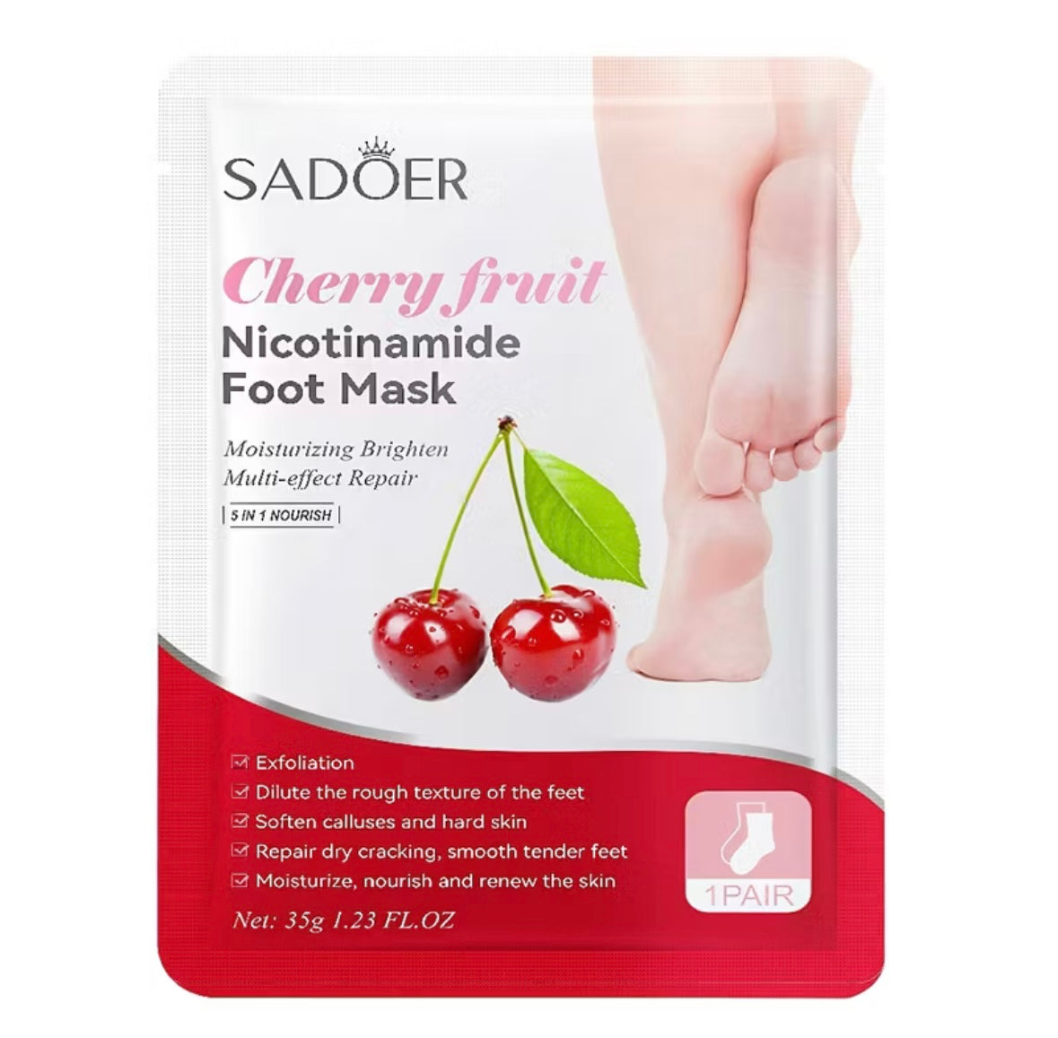 מגוון מסכות רגליים