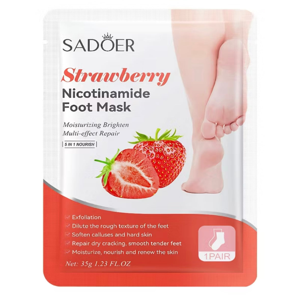 מגוון מסכות רגליים