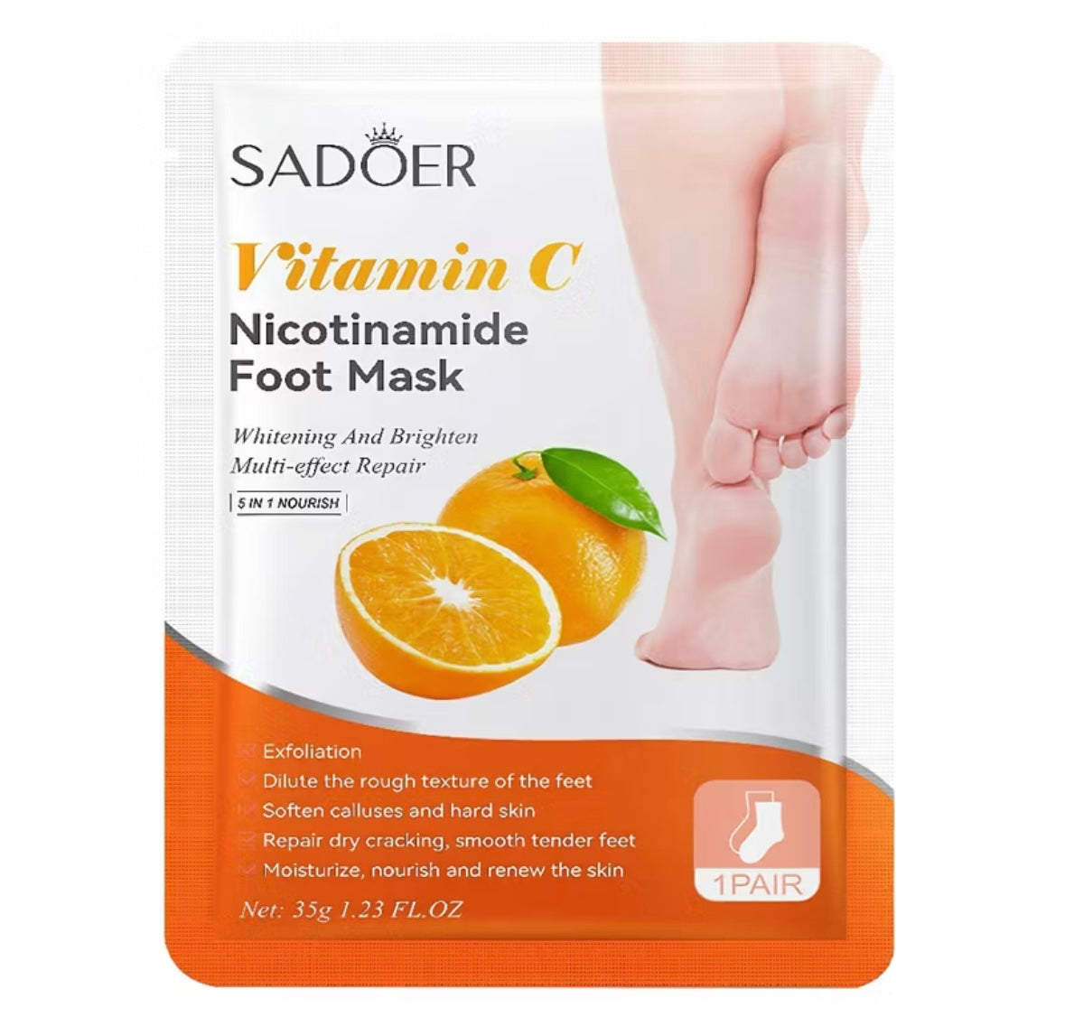 מגוון מסכות רגליים