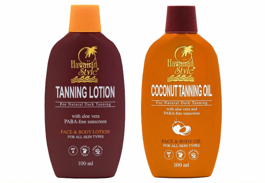 שמן+קרם שיזוף  COCONUT TANNING OIL🏝️