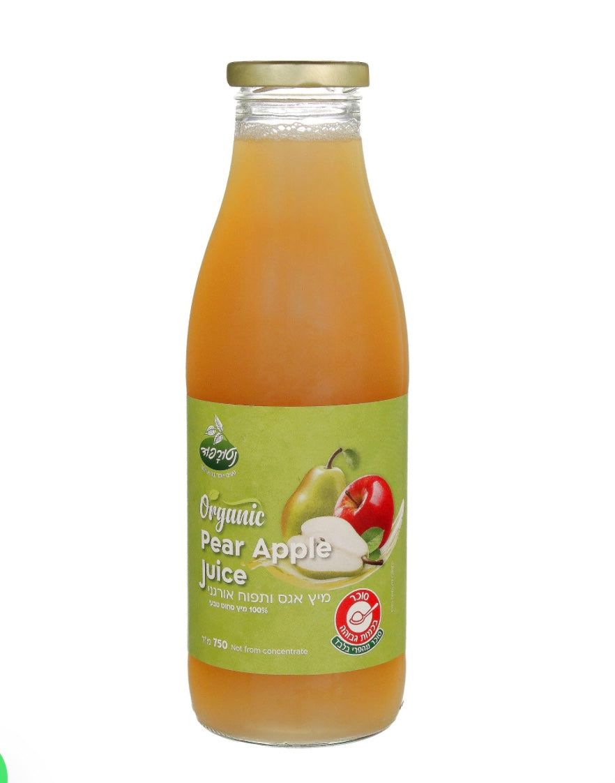 מיץ אגס ותפוח אורגני