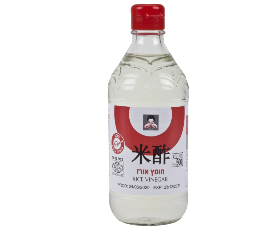חומץ אורז מזרח מערב 500 מ״ל
