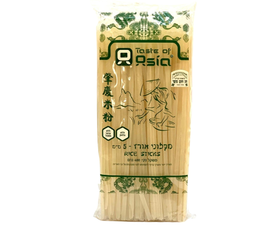 מקלוני אורז 5 מ״מ  400 גרם