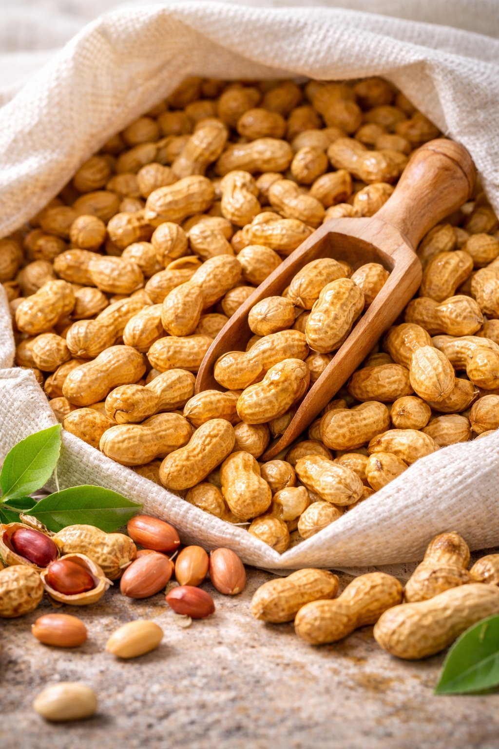 בוטנים טריים בתפזורת 500 גרם